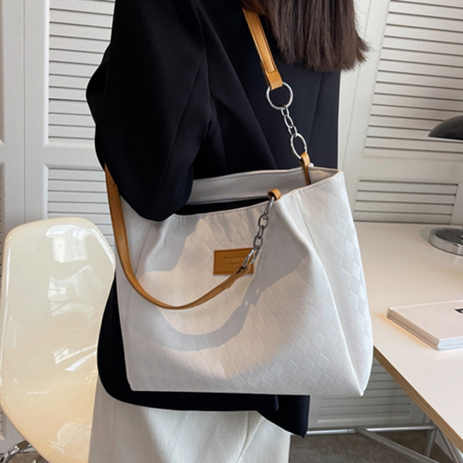선빛 여성용 메르 퀼팅 데일리 토트 숄더백