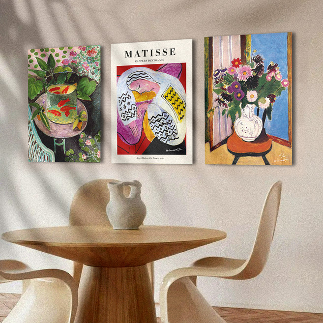 funyz 纖薄畫框 馬諦斯名畫 泡棉板海報 畫框組 亨利畫作D, 無