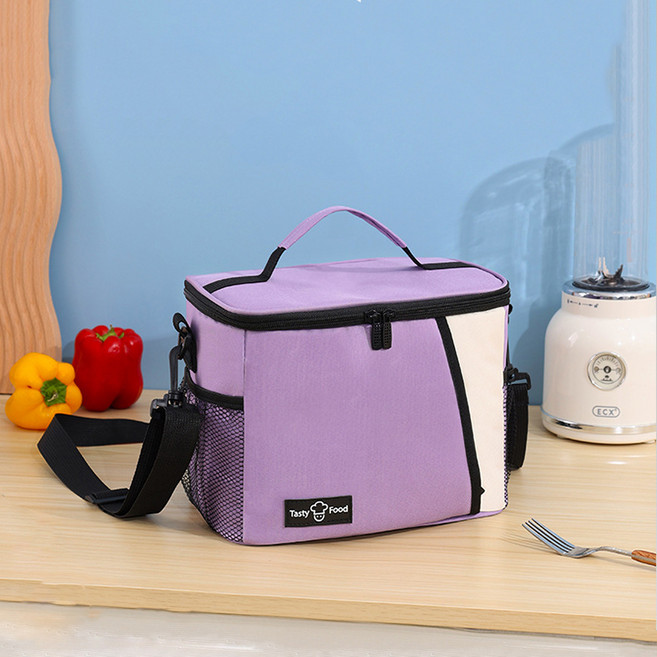 따봉오빠 캠핑 피크닉 휴대용 보온 보냉 다용도 수납 가방 JNHA1827, 퍼플, 1개, 1단