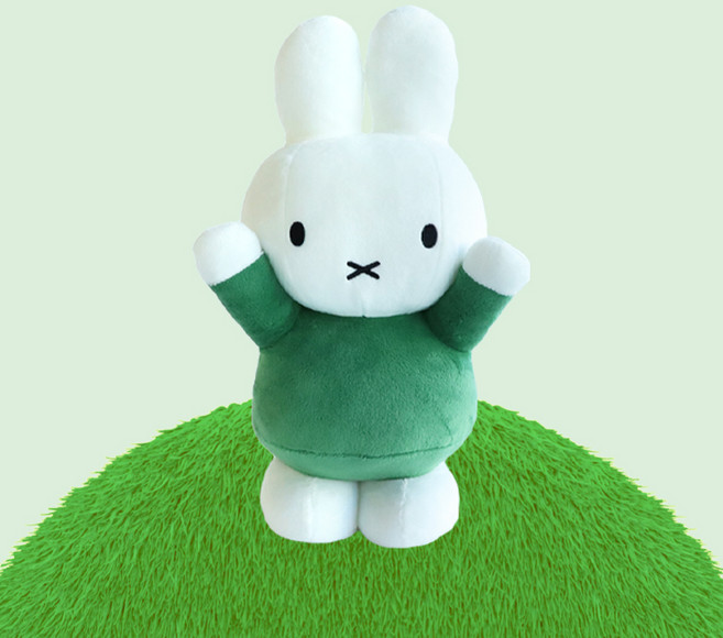 Miffy 站姿絨毛娃娃, 綠色, 30cm, 1個