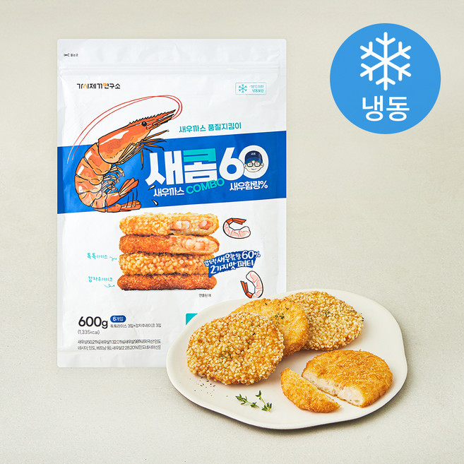 가시제거연구소 새우까스 콤보 6개입 (냉동), 600g, 1개