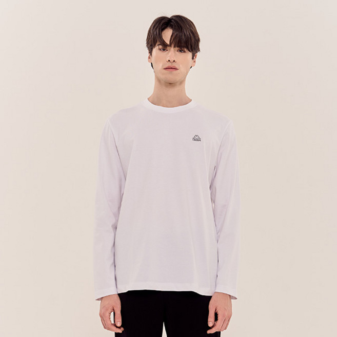 Kappa 男女通用 Uni 棉質透氣長袖T恤