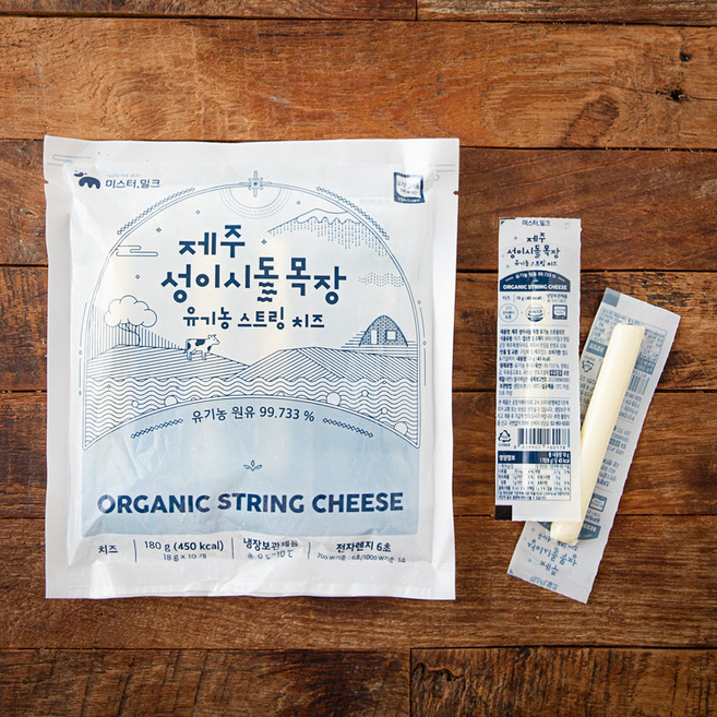 제주성이시돌목장 유기가공식품 인증 스트링 치즈, 18g, 10개입, 1개