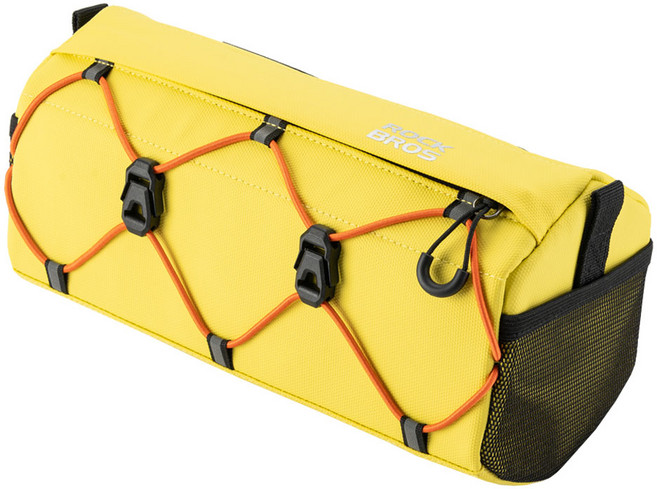 락브로스 크로스 생활방수 자전거 핸들바 가방 W012, 옐로우, 1개