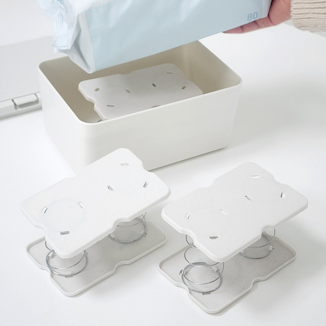 주앤지 티슈 케이스 다용도 티슈업 스프링 + 고정용 양면테이프 2p 세트, 3세트