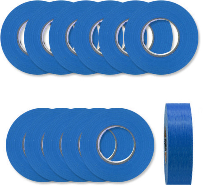 OON 마스킹테이프 파란색 25mm, 12개