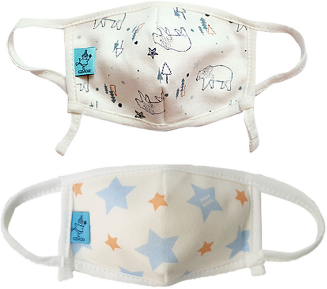 오즈맘 유아용 초소형 면 마스크 C타입 2종 세트
