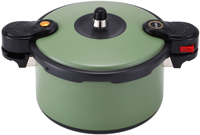 Cookin IH電磁爐彩色壓力鍋 9人份, 綠色, 1個, 5L