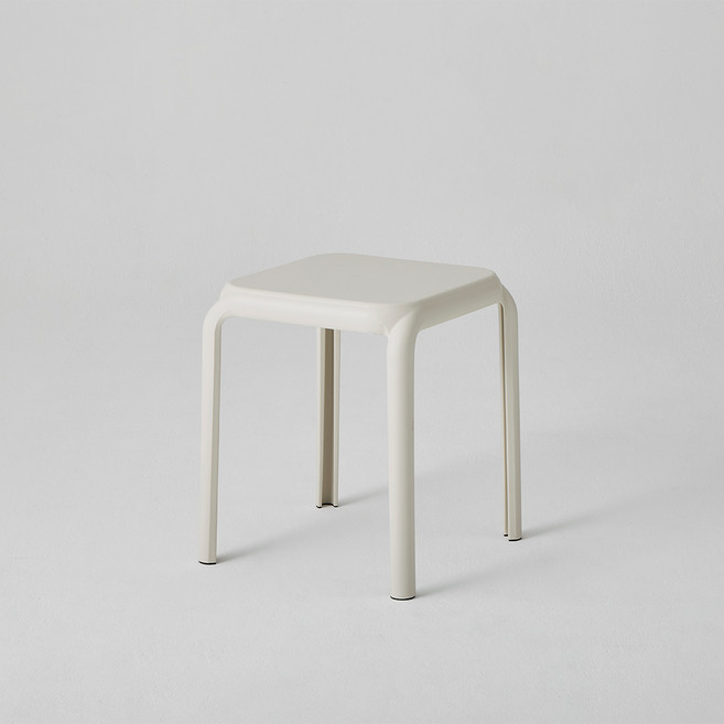 한샘 PP 스퀘어 스툴 L, 아이보리, 2개