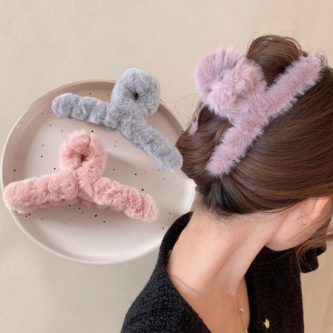 위더스욕실용품 포근 올림머리 헤어 집게핀 3종 세트 14cm