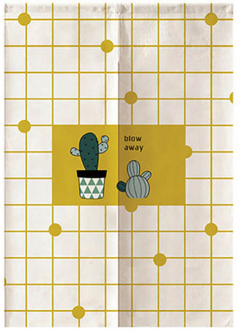 에이홉 다양한 선인장그림 파티션 커튼