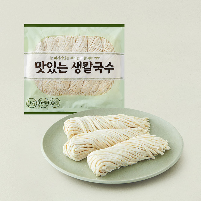 식자재왕 푸디스트 맛있는 생칼국수면, 1kg, 1개
