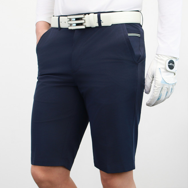 콘피아르 남성용 쿨 스판 씨어사커 히든밴딩 시원한 골프 반바지 TC1814