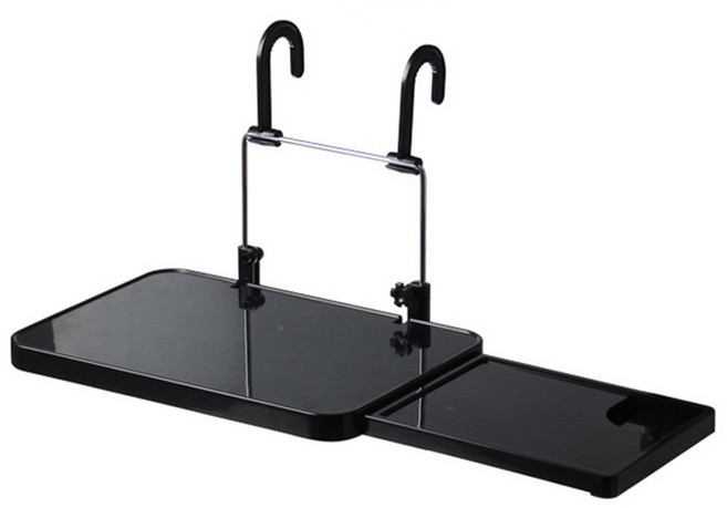 일상잡화 차량용 다용도 테이블, 1개, 블랙