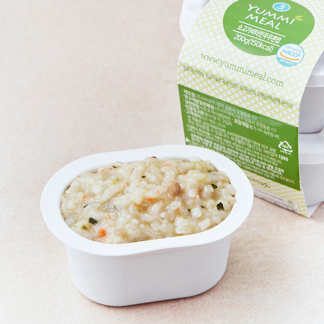 얌이밀 후기 이유식 소고기 비타민 무무른밥 이유식, 200g, 1개