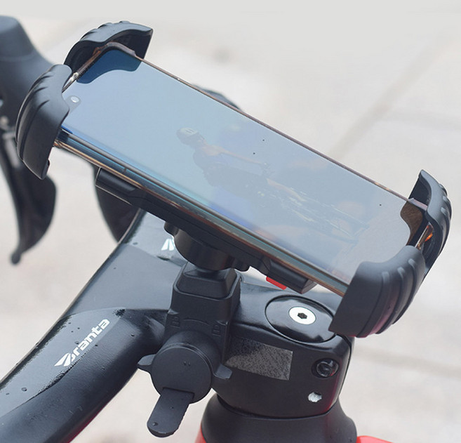 어반카 오토바이 자전거 이중잠금 원터치 거치대, 블랙