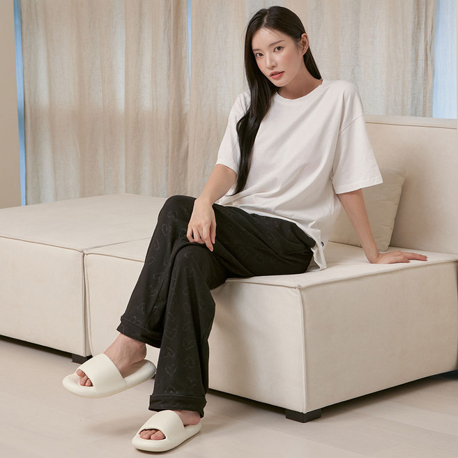 GLAM GONGGAM 情侶款 超柔軟貂絨趣味圖案 睡眠褲 睡衣