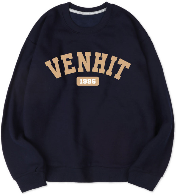 VENHIT 男女通用 基本款 特厚雙面棉 大學T