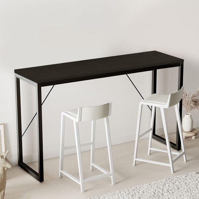 가구느낌 볼홈바 테이블 1500, 블랙블랙