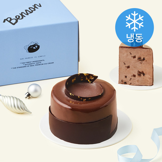 벤슨아이스크림 골든 초콜릿무스 아이스크림 케이크 (냉동), 839g, 1개, 1개입