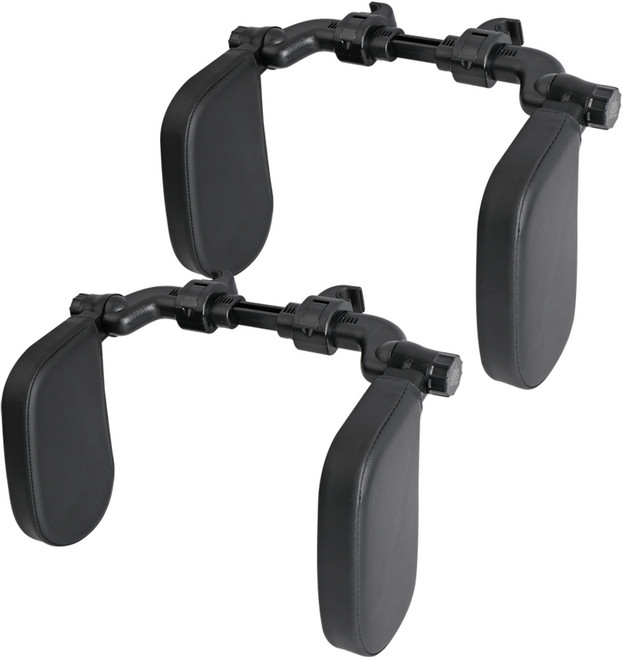 카템 스마트 헤드레스트 목쿠션, 블랙, 2개