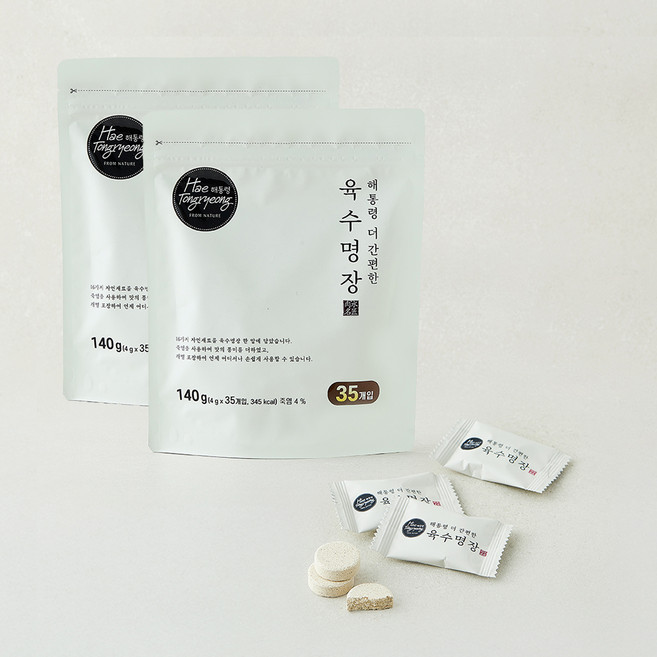 해통령 더 간편한 육수명장, 4g, 2개, 35개입