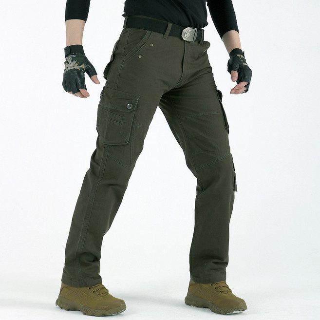 남성용 워싱 절개 면혼방 카고바지 XP08