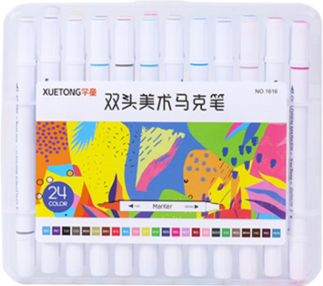 동아PMS 트윈 사인펜 마카 24색, 혼합색상, 1개