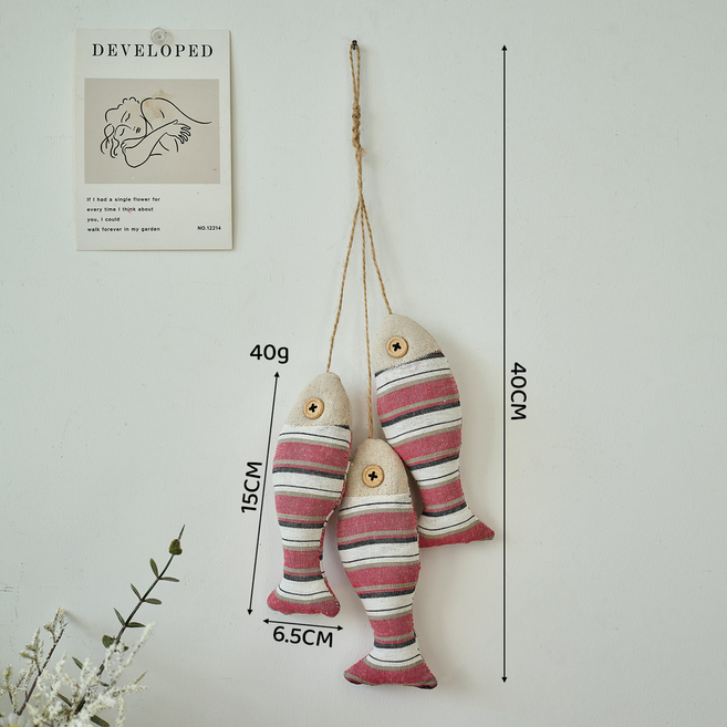 홈앤픽스 드림캐쳐 행운 벽장식 월행잉 물고기 인테리어 소품, 8