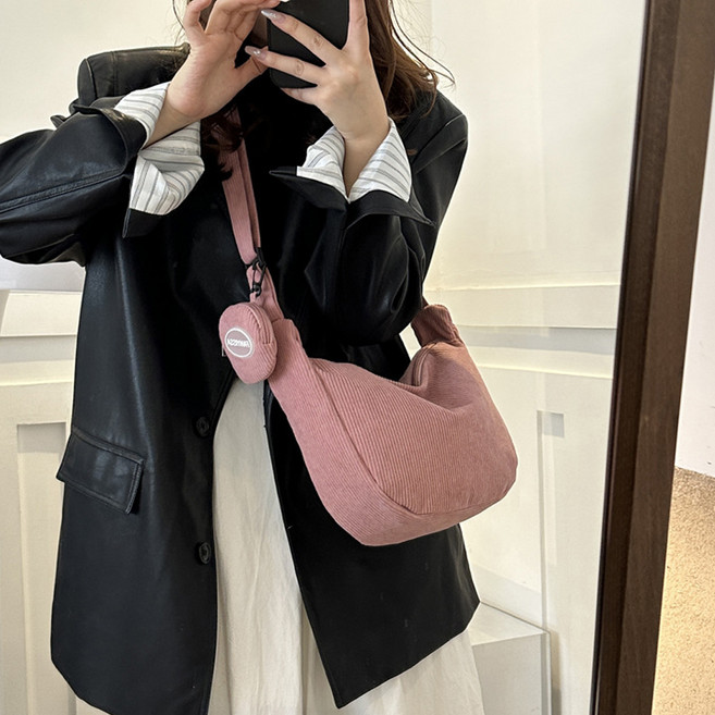 엘쏘 코듀로이 미니 크로스 숄더백