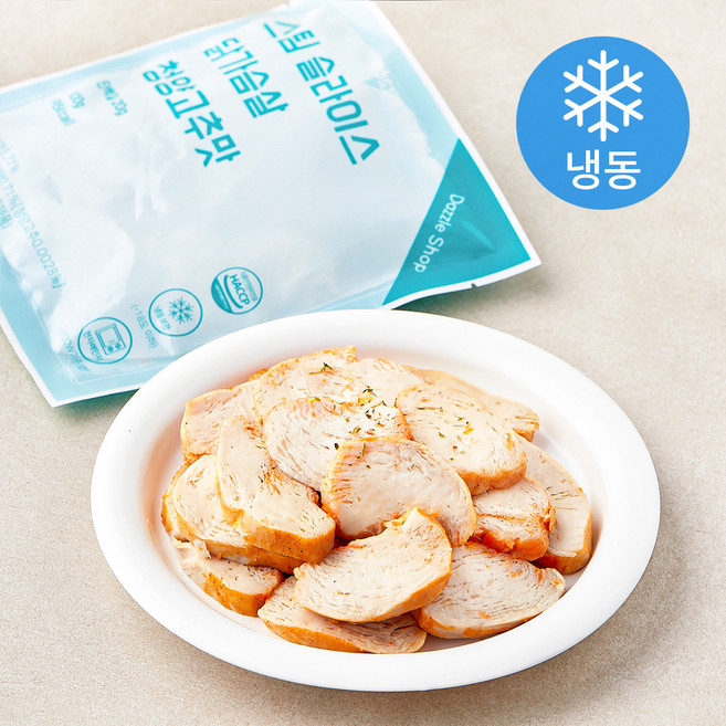 다즐샵 스팀 슬라이스 닭가슴살 청양고추맛 (냉동), 100g, 1개입, 5개