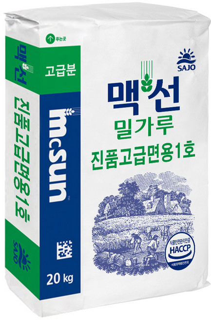 MCSUN 밀가루 진품 고급면용 1호, 20kg, 1개