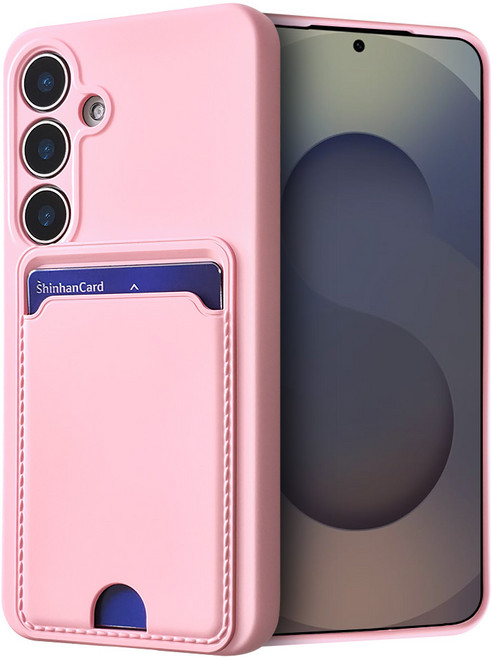 모나프리 카드 포켓 파스텔 젤리 휴대폰 케이스