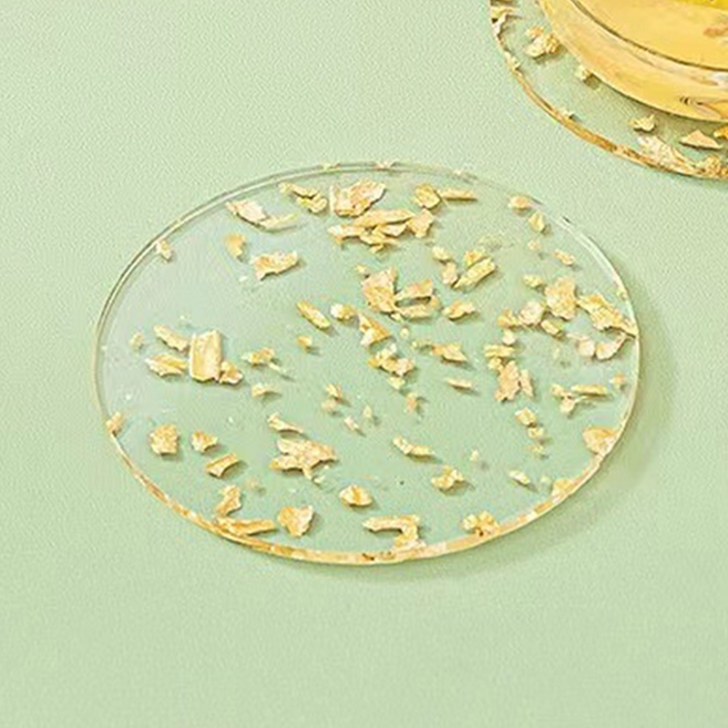 그린테일 아크릴 코스터 타입A, 혼합색상, 2개