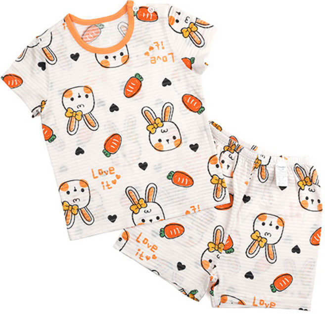 메이키즈 여아용 통기성 캐럿바니 5부쟈가드