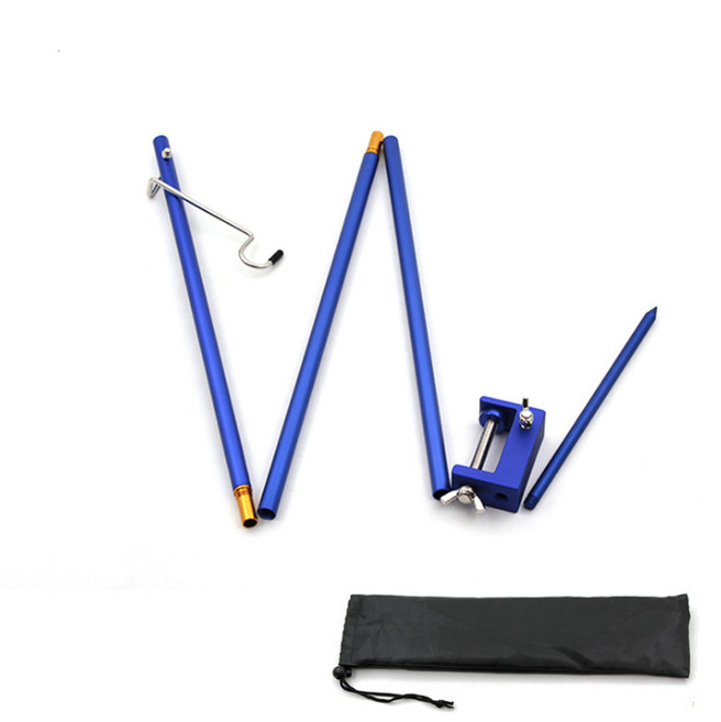 컬러풀 폴딩 캠핑조명 거치대 AA-070, 블루, 1개