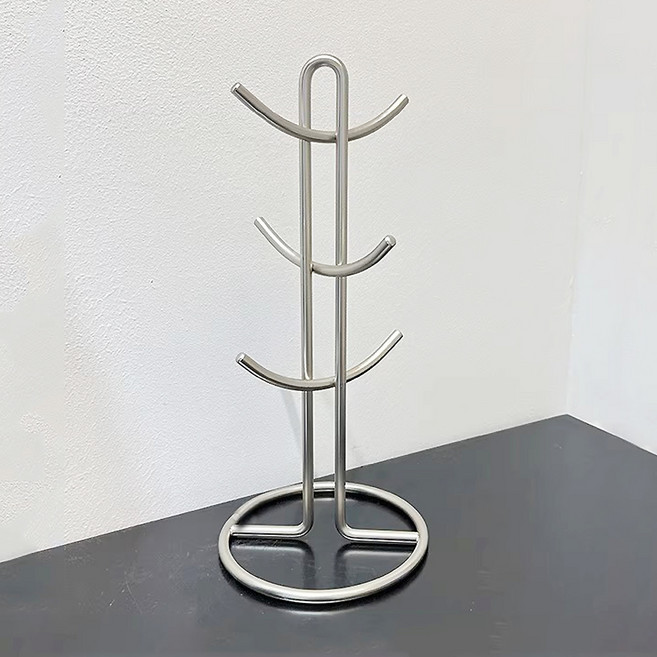 바른리빙 클레어 올스텐 컵걸이, 실버, 1개