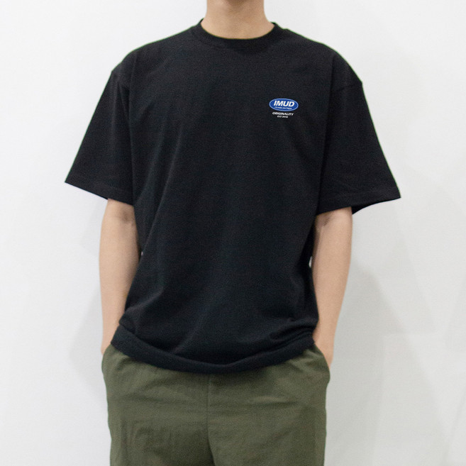 Printstar 男士透氣簡約17支棉夏季logo短袖T恤 IMUD_20