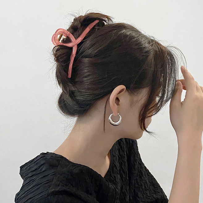 걸핀스 빅사이즈 시럽 꼬임 베이직 집게핀 13cm 1015