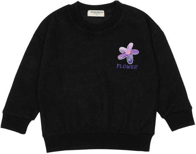 레인보우키즈 아동용 주디 플라워 맨투맨