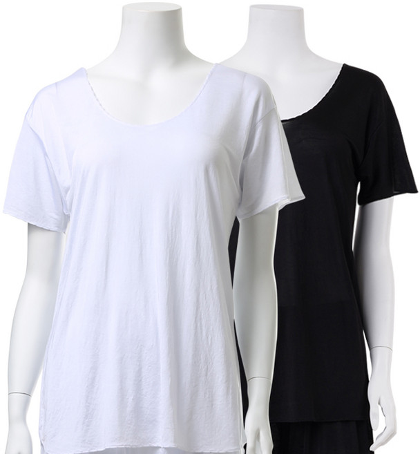 캐리루시 빅사이즈 인견 3부 반팔런닝 2종 세트