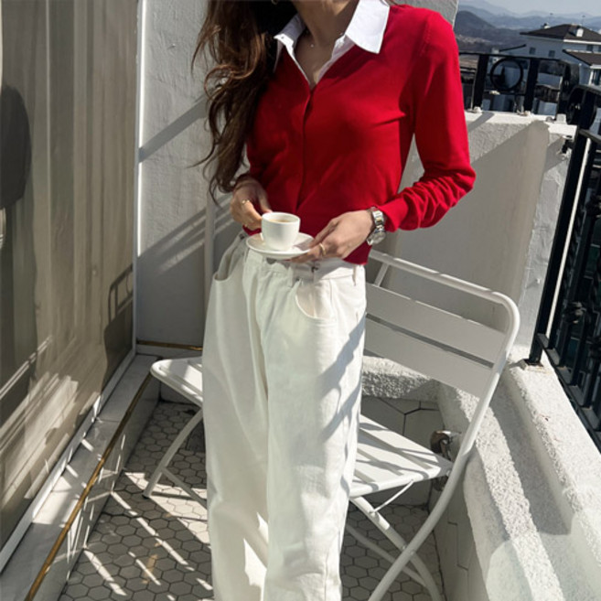 난닝구닷컴 여성용 에투크 레이어드 가디건