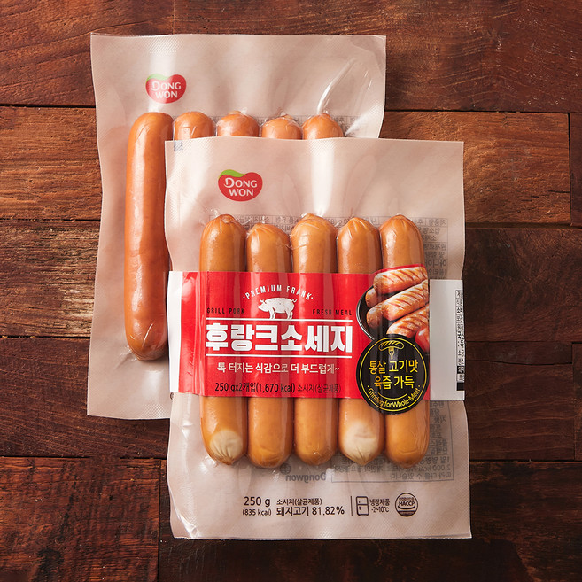 동원 후랑크 소세지, 250g, 2개