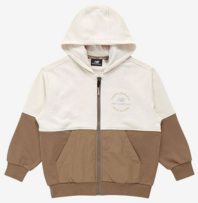 뉴발란스 아동용 배색 후드 집업