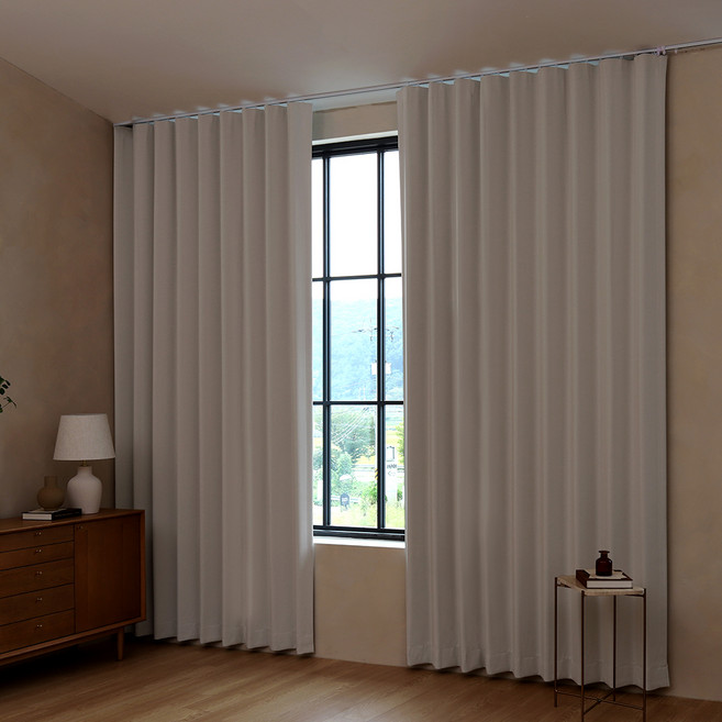 창안애 방염 레온 주름유지가공 암막커튼