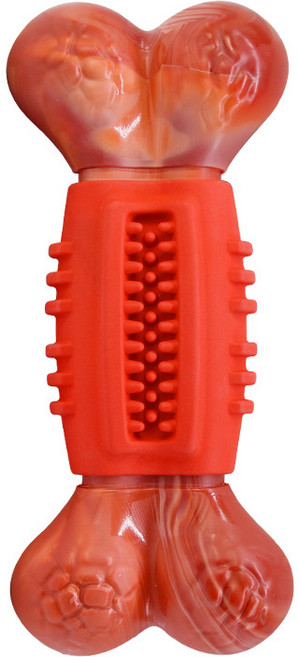 디에닐 강아지 뼈다귀 7.5 x 18 cm, 레드, 1개