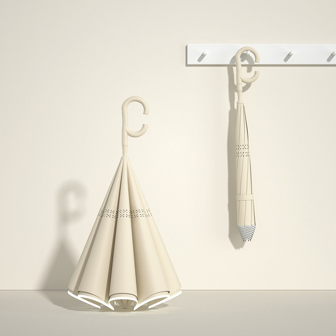 스타일컨택트 암막 거꾸로 접이식 커브 우산 TU-05