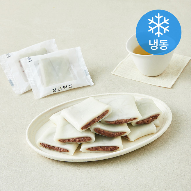 청년떡집 저당 땅콩버터절편 (냉동), 40g, 1개, 10개입