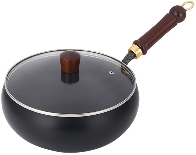 KOLKO 克魯克家居 純手工鍛大肚鍋 附玻璃蓋 A0252-2, 1個, 24cm