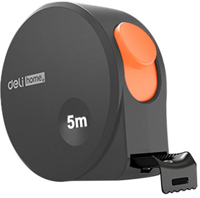 델리 공구 홈시리즈 줄자 오렌지, 1개, 5m